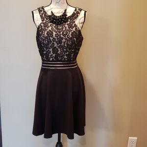 NWT Black Formal  Dress Jrs large/ Ladies Medium